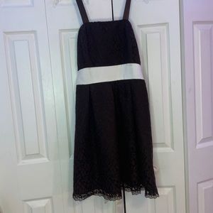 MIDI ribbon strapped flowered dress